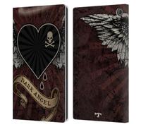 Head Case Designs Officially Licensed Alchemy Gothic Dark Angel Heart Wing Leather Wallet Case Compatible With Amazon Fire Max 11 2023