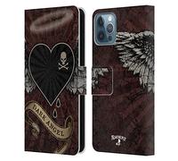 Head Case Designs Officially Licensed Alchemy Gothic Dark Angel Heart Wing Leather Wallet Case Compatible With Apple iPhone 12 / iPhone 12 Pro