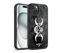 Head Case Designs Officially Licensed Alchemy Gothic Dark Goddess Moon Skull Gel Armour Case [Military Grade Protection] Compatible With Apple iPhone 15