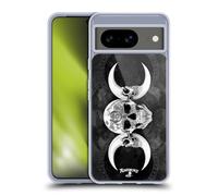 Head Case Designs Officially Licensed Alchemy Gothic Dark Goddess Moon Skull Gel Case [Military Grade Protection] Compatible With Google Pixel 8