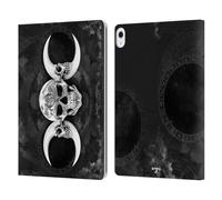 Head Case Designs Officially Licensed Alchemy Gothic Dark Goddess Moon Skull Leather Wallet Case Compatible With Apple iPad Air 13 2024/2025