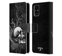 Head Case Designs Officially Licensed Alchemy Gothic De Profundis Skull Leather Wallet Case Compatible With Samsung Galaxy M31s (2020)