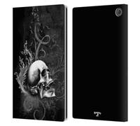 Head Case Designs Officially Licensed Alchemy Gothic De Profundis Skull Leather Wallet Case Compatible With Amazon Fire Max 11 2023