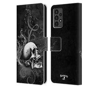Head Case Designs Officially Licensed Alchemy Gothic De Profundis Skull Leather Wallet Case Compatible With Samsung Galaxy A13 (2022)