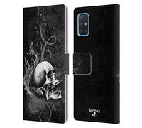 Head Case Designs Officially Licensed Alchemy Gothic De Profundis Skull Leather Wallet Case Compatible With Samsung Galaxy A51 (2019)