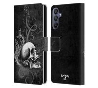 Head Case Designs Officially Licensed Alchemy Gothic De Profundis Skull Leather Wallet Case Compatible With Samsung Galaxy A15