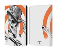 Head Case Designs Officially Licensed Alchemy Gothic Dead Droog Skull Leather Wallet Case Compatible With Amazon Kindle 11th Gen 6in 2022