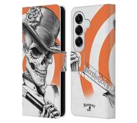 Head Case Designs Officially Licensed Alchemy Gothic Dead Droog Skull Leather Wallet Case Compatible With Samsung Galaxy S26