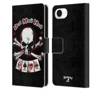 Head Case Designs Officially Licensed Alchemy Gothic Dead Man's Hand Skull And Cards Leather Wallet Case Compatible With Apple iPhone 16e