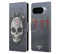 Head Case Designs Officially Licensed Alchemy Gothic Dead Metal Skull Leather Wallet Case Compatible With Google Pixel 10 Pro XL