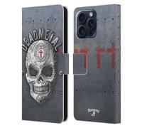 Head Case Designs Officially Licensed Alchemy Gothic Dead Metal Skull Leather Wallet Case Compatible With Samsung Galaxy S25 FE