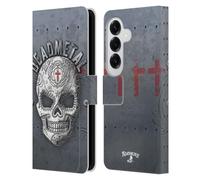 Head Case Designs Officially Licensed Alchemy Gothic Dead Metal Skull Leather Wallet Case Compatible With Samsung Galaxy S26