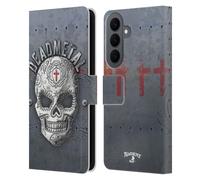 Head Case Designs Officially Licensed Alchemy Gothic Dead Metal Skull Leather Wallet Case Compatible With Samsung Galaxy S26 Plus