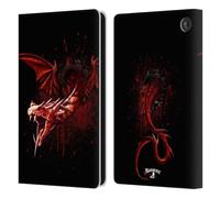 Head Case Designs Officially Licensed Alchemy Gothic Devils Travails Dragon Leather Wallet Case Compatible With Amazon Fire 7 2022