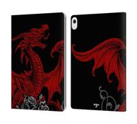 Head Case Designs Officially Licensed Alchemy Gothic Draco Rosa Dragon Leather Wallet Case Compatible With Apple iPad Air 13 2024/2025