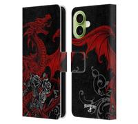 Head Case Designs Officially Licensed Alchemy Gothic Draco Rosa Dragon Leather Wallet Case Compatible With Apple iPhone 17