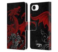 Head Case Designs Officially Licensed Alchemy Gothic Draco Rosa Dragon Leather Wallet Case Compatible With Apple iPhone 16e