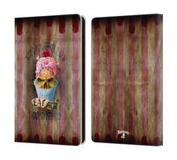 Head Case Designs Officially Licensed Alchemy Gothic Eat Me Cupcake Skull Leather Wallet Case Compatible With Amazon Kindle Paperwhite 6