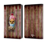 Head Case Designs Officially Licensed Alchemy Gothic Eat Me Cupcake Skull Leather Wallet Case Compatible With Amazon Kindle 11th Gen (2024)