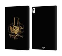 Head Case Designs Officially Licensed Alchemy Gothic Gentlemens Club Skull Leather Wallet Case Compatible With Apple iPad Air 13 2024/2025