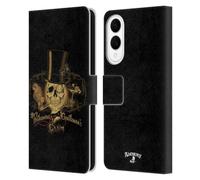 Head Case Designs Officially Licensed Alchemy Gothic Gentlemens Club Skull Leather Wallet Case Compatible With Samsung Galaxy S25 Edge