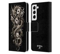 Head Case Designs Officially Licensed Alchemy Gothic Imperial Dragon Leather Wallet Case Compatible With Samsung Galaxy S22 5G