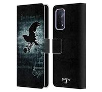 Head Case Designs Officially Licensed Alchemy Gothic Nevermore Wing Leather Wallet Case Compatible With Oppo A54 5G