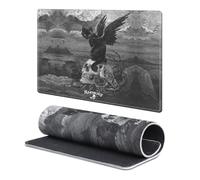 Head Case Designs Officially Licensed Alchemy Gothic Nine Lives of Poe Skull Cat Gothic Art 9.84 x 11.81 x 0.12 inches (250 x 300 mm) - S Gaming Office Desk PC Keyboard Mouse Mat Pad