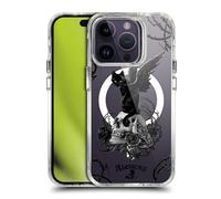 Head Case Designs Officially Licensed Alchemy Gothic Nine Lives Of Poe Skull Cat Gothic Art Shockproof Bumper Case [Military Grade] Compatible with Apple iPhone 14 Pro and Compatible with MagSafe