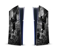 Head Case Designs Officially Licensed Alchemy Gothic Nine Lives Of Poe Skull Cat Gothic Vinyl Sticker Gaming Skin Decal Cover Compatible With Sony PlayStation 5 PS5 Slim Digital Edition Console