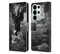 Head Case Designs Officially Licensed Alchemy Gothic Nine Lives Of Poe Skull Cats Leather Wallet Case Compatible With Samsung Galaxy S26 Ultra