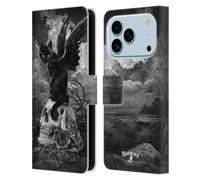 Head Case Designs Officially Licensed Alchemy Gothic Nine Lives Of Poe Skull Cats Leather Wallet Case Compatible With Apple iPhone 17 Pro