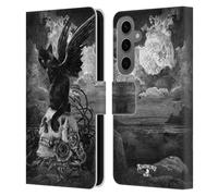 Head Case Designs Officially Licensed Alchemy Gothic Nine Lives Of Poe Skull Cats Leather Wallet Case Compatible With Samsung Galaxy S25