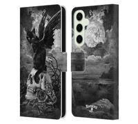 Head Case Designs Officially Licensed Alchemy Gothic Nine Lives Of Poe Skull Cats Leather Wallet Case Compatible With Samsung Galaxy S25+