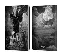 Head Case Designs Officially Licensed Alchemy Gothic Nine Lives Of Poe Skull Cats Leather Wallet Case Compatible With Amazon Kindle Paperwhite 6