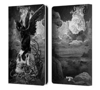 Head Case Designs Officially Licensed Alchemy Gothic Nine Lives Of Poe Skull Cats Leather Wallet Case Compatible With Amazon Fire 7 2022