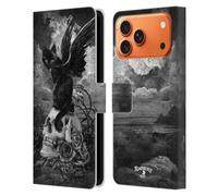 Head Case Designs Officially Licensed Alchemy Gothic Nine Lives Of Poe Skull Cats Leather Wallet Case Compatible With Apple iPhone 17 Pro Max