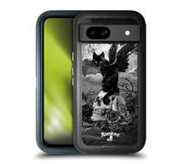 Head Case Designs Officially Licensed Alchemy Gothic Nine Lives Of Poe Skull Cats Ultra-Armoured Shockproof Case [Military Grade Protection] Compatible With Google Pixel 8a