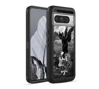 Head Case Designs Officially Licensed Alchemy Gothic Nine Lives Of Poe Skull Cats Ultra-Armoured Shockproof Case [Military Grade Protection] Compatible With Google Pixel 8 Pro