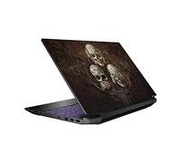 Head Case Designs Officially Licensed Alchemy Gothic No Evil Three Skull Dark Vinyl Sticker Skin Decal Cover Compatible With HP Pavilion 15.6" 15-dk0047TX