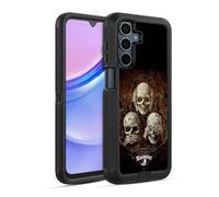 Head Case Designs Officially Licensed Alchemy Gothic No Evil Three Skull Skull Ultra-Armoured Shockproof Case [Military Grade Protection] Compatible With Samsung Galaxy A15