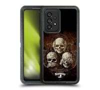 Head Case Designs Officially Licensed Alchemy Gothic No Evil Three Skull Skull Ultra-Armoured Shockproof Case [Military Grade Protection] Compatible With Samsung Galaxy A53 5G (2022)