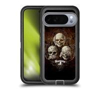 Head Case Designs Officially Licensed Alchemy Gothic No Evil Three Skull Skull Ultra-Armoured Shockproof Case [Military Grade Protection] Compatible With Google Pixel 10 Pro XL