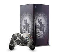 Head Case Designs Officially Licensed Alchemy Gothic Paracelsus Cat Gothic Game Console Wrap and Game Controller Skin Bundle Compatible With Xbox Series X