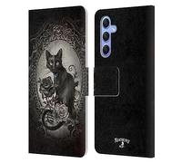 Head Case Designs Officially Licensed Alchemy Gothic Paracelsus Cats Leather Wallet Case Compatible With Samsung Galaxy A34 5G