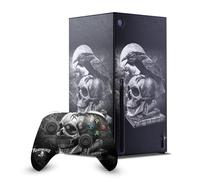 Head Case Designs Officially Licensed Alchemy Gothic Poe's Raven Gothic Game Console Wrap and Game Controller Skin Bundle Compatible With Xbox Series X