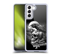 Head Case Designs Officially Licensed Alchemy Gothic Poe's Raven Wing Gel Case [Military Grade Protection] Compatible with Samsung Galaxy S21 5G and Compatible with MagSafe