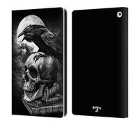 Head Case Designs Officially Licensed Alchemy Gothic Poe's Raven Wing Leather Wallet Case Compatible With Fire HD 8/Fire HD 8 Plus 2020