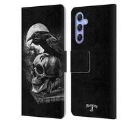 Head Case Designs Officially Licensed Alchemy Gothic Poe's Raven Wing Leather Wallet Case Compatible With Samsung Galaxy A34 5G