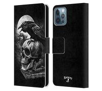 Head Case Designs Officially Licensed Alchemy Gothic Poe's Raven Wing Leather Wallet Case Compatible With Apple iPhone 12 / iPhone 12 Pro